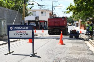 Coraasan junto a Obras Públicas realizan jornadas de bacheo